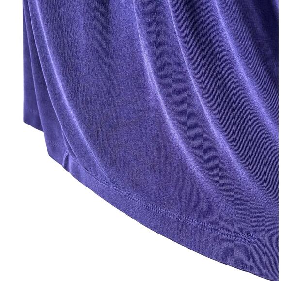 Chico’s Travelers™ Purple Drape Open Front Cardigan Size 2 (Large) Stretch Knit - Picture 4 of 12